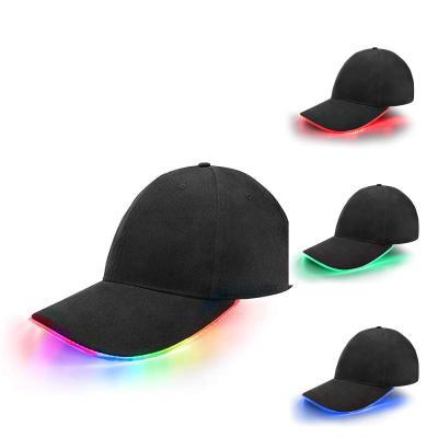 China JOINT Hot Sales Promotion DJ Party Supply Cool Glowing Hat LED Baseball Cap for sale