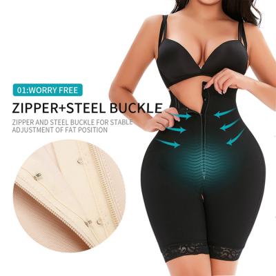 China Women Antibacterial Body Shaper Seamless Butt Lifter Jumpsuits Push Up Waist Train Underwear Sweat Shaper for sale