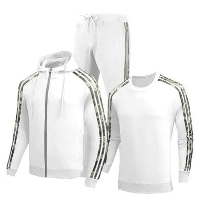 China 2021 Men's Breathable 2 Piece Tracksuit Tops Sweat Suits Set Plus Size Training Tracksuit For Men for sale