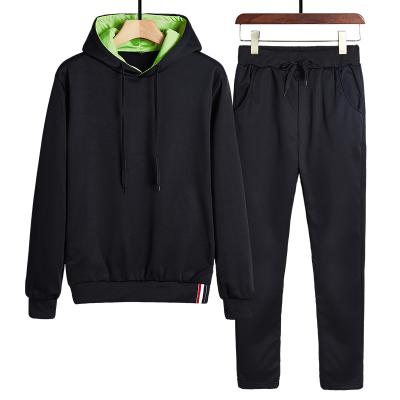 China 2021 Men Training Tracksuit Breathable Sweatshirt Set Fleece Hoodie Track Pants Jogging Sweatsuit For Men for sale