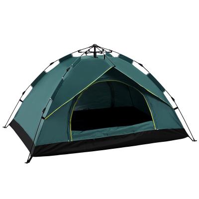 China Camouflage/Field Game Summer Tent 4 People Tourist Single Layer PU1000mm Windproof Waterproof Camping Tent for sale