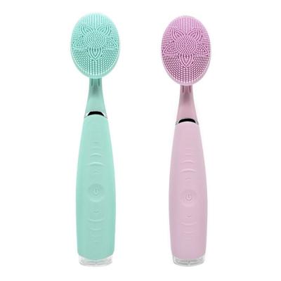 China Rechargeable Waterproof Vibration Face Wash Electric Facial Cleansing Exfoliating Brush Acne Treatment Wholesale IPX7 Performance for sale