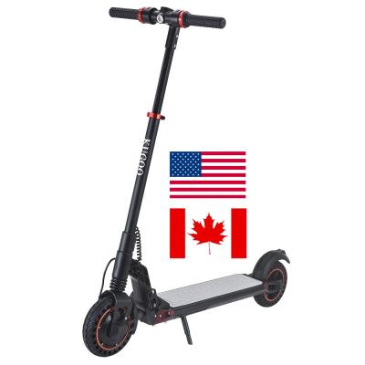 China USA Canada unisex warehouse Kugoo S1 plus ultralight folding electric scooters for adults 8 inch honeycomb tire with LCD display for sale