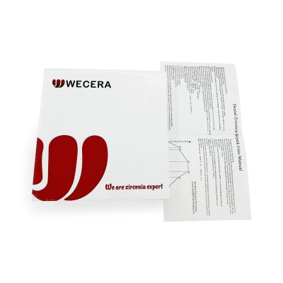 Cina disco traslucido di 57% - di 43% Wieland Yttria Stabilized Zirconia Oxide dentario in vendita