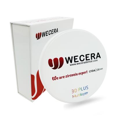 China Transmitância superior dental da zircônia 57% de A3 CAD CAM para a restauração estética à venda