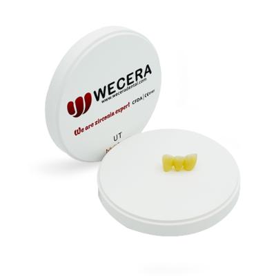 China 600MPA A1 Multilayer Dental Zirconia Disc D98*10mm Dental Lab Material for sale