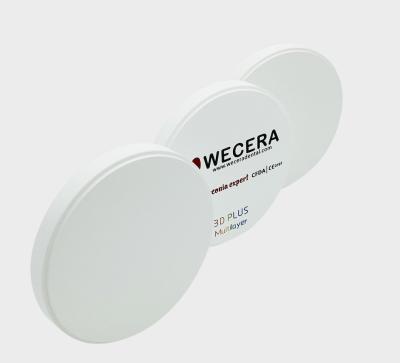 中国 前に着色された3D多層ジルコニアのブロックの歯科ジルコニアのブランク98*12mm Wecera 販売のため