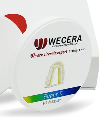 China Amann Girrbach System Compatible Zirconia Dental Ceramics met 900Mpa buigsterkte in grote vraag Te koop