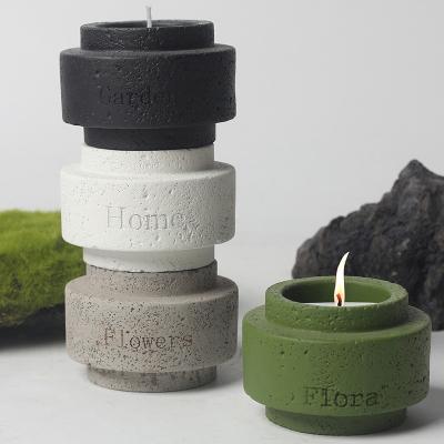 China Nordic Modern Nordic Home Interior Decoration Table Candle Decoration Empty Ceramic Candle Jar For Candle for sale