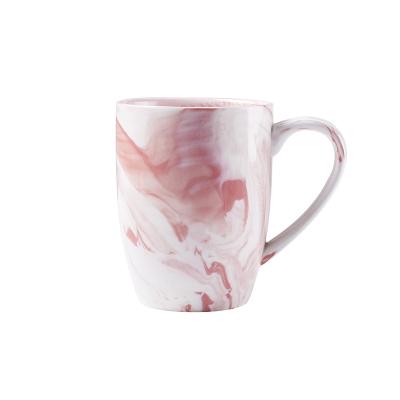 China Custom Simple Elegant Marble Rose Empty Wholesale Gray Green Blue Coffee Mug European Style Disposable Marble Colors Water Milk Tea Cup Mug for sale