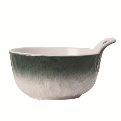 China Viable Creative Ceramic Tableware Cheese Salad Bowl Rice Snack Cereal Dessert Bowl for sale