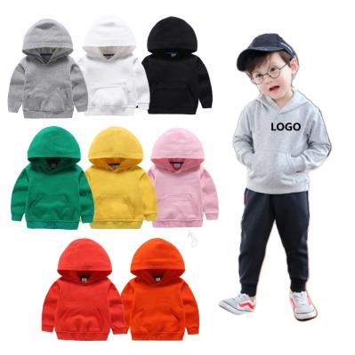 China 2022 Breathable Multiple Colors Cotton Solid Sportswear Kids Boys Hoodies&Sweatshirts 100% Casual Clothing for sale