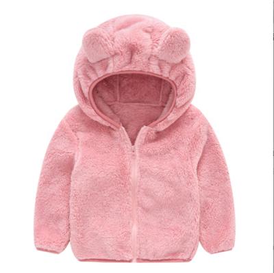 China 100% Hooded Winter Sale Clothing Baby Jacket Wool Bear Winter Unisex Newborn Warm Wholesale Ear Windproof for sale