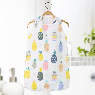 China Antibacterial Hot Selling Infant Muslin Cotton Baby Sleeping Rompers Newborn Sleep Bags Infant Sleeping Bags for sale