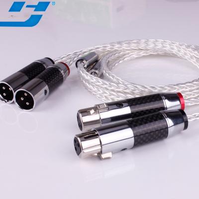 China High End Balanced Silver Copper Speaker Wire XLR High Fidelity Audio Cable for sale