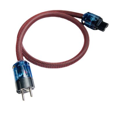 China High End Speaker Power Cable Power Cable EU Plugs Ofc Cable For Audiophiles HiFi Speaker Cable For Home Theater System for sale