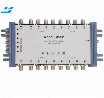 China 9in 6 Output Cascade Multiswitch Satellite TV Receiver Terminal DisEqC 2.0 Satellite Signal MS996 for sale