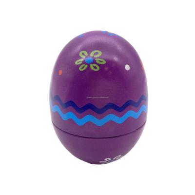 China Wholesale Custom Recyclable Colorful Purple Metal Easter Egg Candy Design Storage Gift Box Tin Pack ishtar for sale