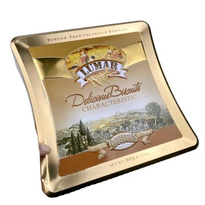 China Wholesale Recyclable Custom Design Tin Pack For Biscuit Cookie Storage Box for sale