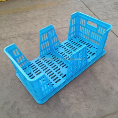 China Farms Poultry Type New Egg Tray Stackable Cage Plastic Chicken Egg Transport Crate For Chicken House for sale