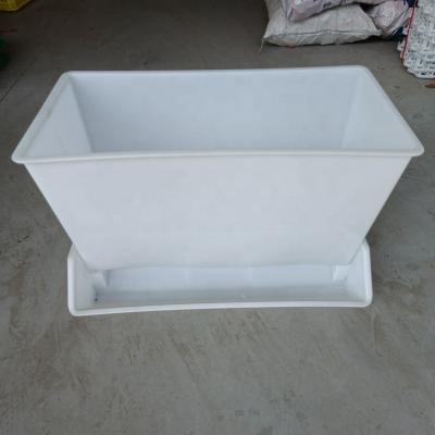 China Breeds Plastic Duck Feeder Pan Chicken Duck Goose Feeds Feeder For Poultry Farm Equipment for sale