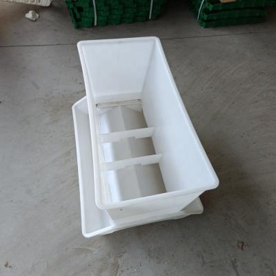 China Plastic Farms PP Rectangle Duck Feeder Duck Goose Chicken Feeder Tray For Bird Feeding Equipment for sale