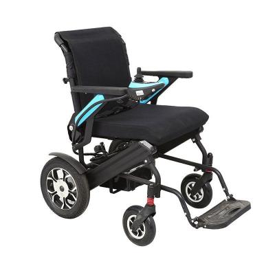 China Elderly Folding Electric Wheel Chairs 94*61*109cm Remote Control Medical Wheel Chair for sale