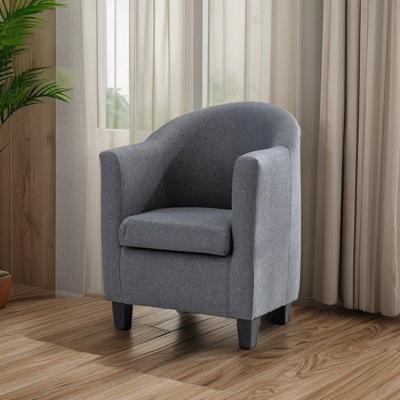 China Luxury Frame Modern Single Sofa Chair For Living Room ISO 8191 Fire Retardant for sale