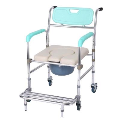 China Customized Hospital Toilet Chair CE Standard Flip Up Armrest Modern Commode Chair for sale