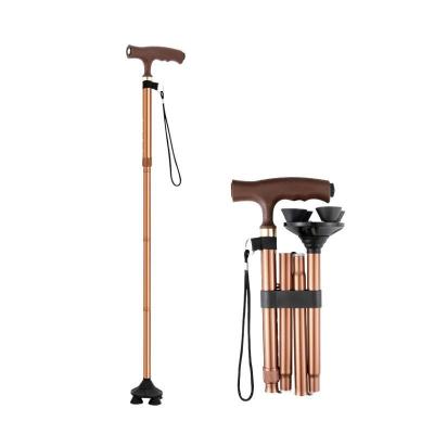 China Disabled Four Legs Medical Walking Crutches Aluminium Alloy For Outdoor for sale