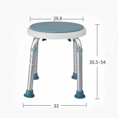 China Health Care Swivel Bathroom Chair Home Swivel Bath Stool For Customized Load 100kg for sale