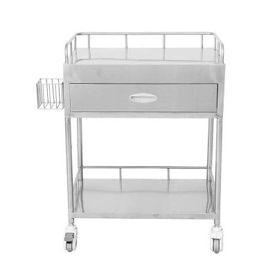 China YFH-S001 Long Lasting Hospital Stainless Steel Trolley Customized Surgical Case Cart for sale