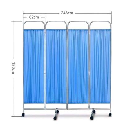 China Decoration Stainless Steel Healthcare Privacy Screens With 4 Folding Layers for sale