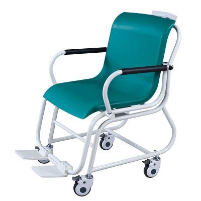 China Universal Wheel Green Electronic Weight Chair Scale For Dialysis Patients for sale