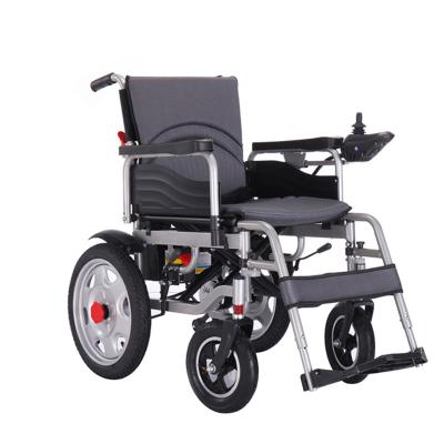 China Hot Sale High Strength Steel Light Cheap Portable Disabled Folding Electric Wheelchair for Elderly zu verkaufen