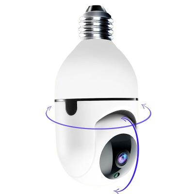 China Human Motion Tracking Infrared Two Way Baby Monitor Home Security E27 Bulb Wifi Wifi Tracking Camera Infrared Night Vision PTZ HD Maintenance Auto Tracking Camera for sale