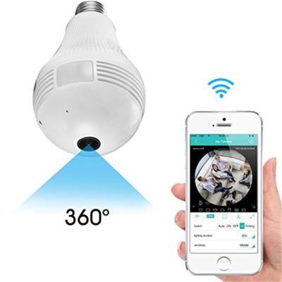 China 2020 Hidden Bulb Camera Cheapest 960P 360 Degree Cctv Smart Home Phone App Phone App Phone APP Wireless Wifi Hidden Panoramic Camera Bulb Camera 960P for sale