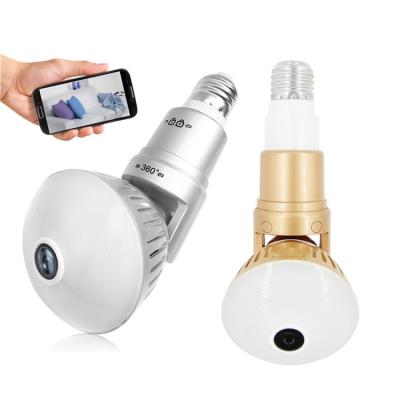 China Fisheye Security Light With Flash Light HD Camera Led WIFI Camera Night Light Bulb Cameras 360 IP Pinhole Baby Nanny Cam Wireless for sale