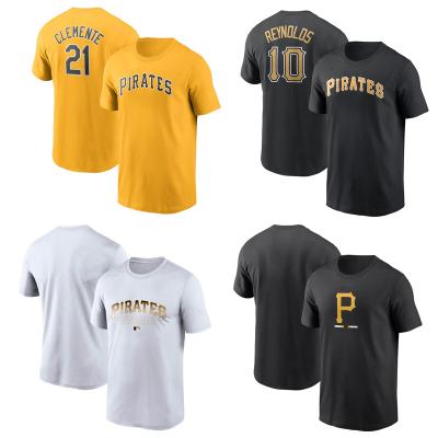 China Antibacterial Sports T-shirt Mens Baseball Tank Top Pittsburgh Custom Shirt Pittsburgh Pirates Baseball T Shirt for sale