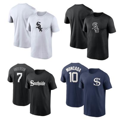 China Custom Made Chicago White Sox Baseball Shirt Antibacterial Sports T-shirt Baseball Tank Top Men's Baseball T-Shirt for sale