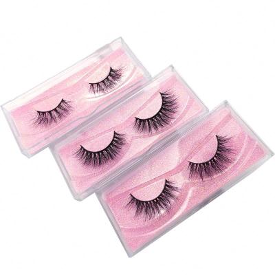 China Can be used 25-30 Volume False 3D Eyelashes Periods Wholesale Mink Silk Eyelashes Natural Premium Synthetic False Eyelashes for sale