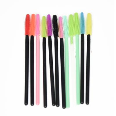 China Silicone Lash Brush Silicone Brush for Lash Extensions Disposable Mascara Eyelash Wands for sale