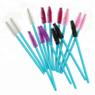 China Long Lasting Color Glitter Brush Eyelash Disposable Brush Wick Micro Mascara Wands for sale