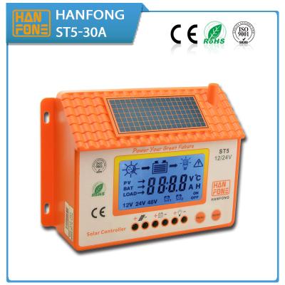 China 12v/24v solar panel controller solar charge controller favorable price 20a China Hanfong for sale