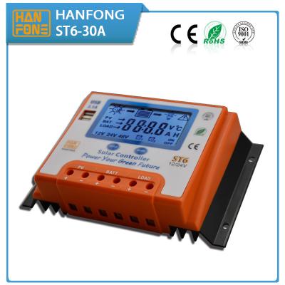 China 12V 24V 30A PWM Solar Charge Controller as MPPT Controller with LCD 100w PV panel 300Ah Battery form Solar system Home for sale