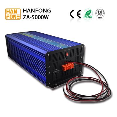 China DC12V/24V/48V AC110V/220V 5000W Pure Sine Wave Power Inverter with Charger ups solar inverter with battery charger for sale