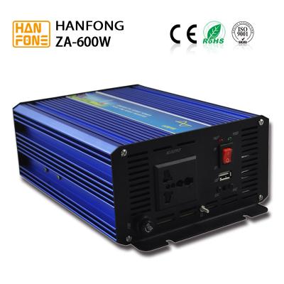 China Hanfong ZA600W Excellent quality low price pure sine wave inverters 600W power 12v 220v High Efficiency hanfong factory for sale