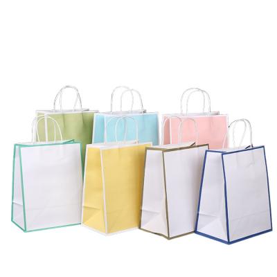 China Recycled Materials Recyclable Biodegradable Your Own Logo Bag Hand Waterproof Paper Bag Custom Printing Biodegradable Paper for sale