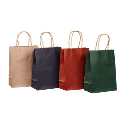 China Recycled Recycled Materials Square Printing Biodegradable Oilproof Oilproof Thickening Bottom Supplier Wholesale Kraft Paper Bag for sale