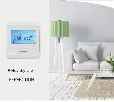 China Modern E51 High Sensitive Digital Floor Thermostat 7 Day Temperature Controller System for sale